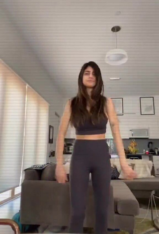 1. Erotic Mia Khalifa in Black Leggings