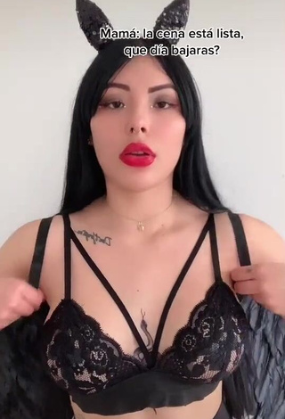 1. Hot Natalia in Black Bra