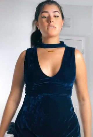 3. Erotic Nicole García in Blue Overall