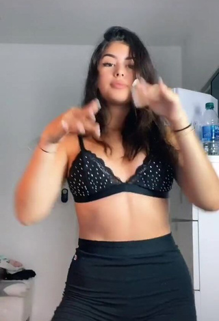 3. Erotic Nicole García in Black Bra