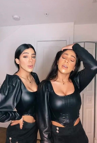 3. Irresistible Melanie & Meila Shows Cleavage in Bodysuit