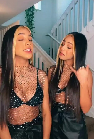 Erotic Melanie & Meila in Black Bikini Top