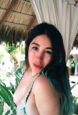 1. Cute Ana Daniela Martínez Buenrostro Shows Cleavage in Leopard Bikini