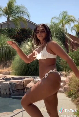 3. Sienna Mae Gomez in Inviting White Bikini