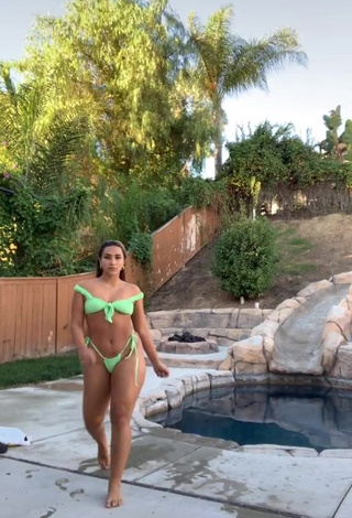 1. Alluring Sienna Mae Gomez in Erotic Green Bikini