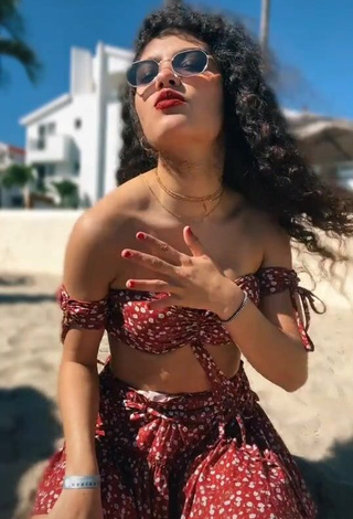 3. Captivating Sofia Mata in Crop Top at the Beach