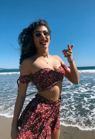 3. Sweetie Sofia Mata in Crop Top at the Beach