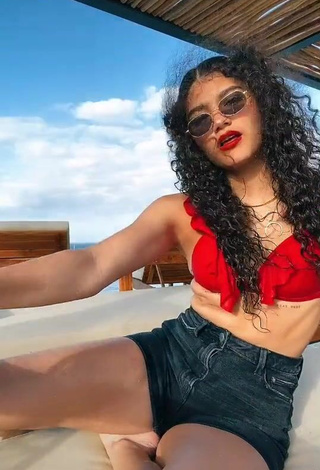 1. Sweetie Sofia Mata in Red Bikini Top