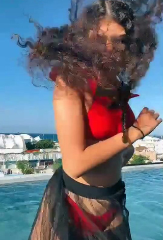 1. Seductive Sofia Mata in Red Bikini