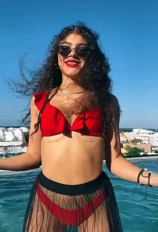 2. Seductive Sofia Mata in Red Bikini