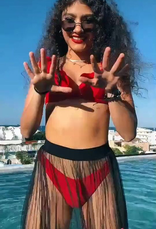 3. Seductive Sofia Mata in Red Bikini