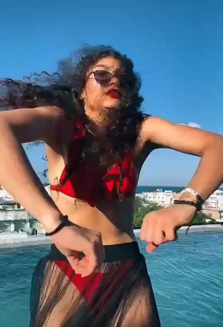 1. Wonderful Sofia Mata in Red Bikini