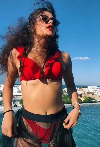 Wonderful Sofia Mata in Red Bikini