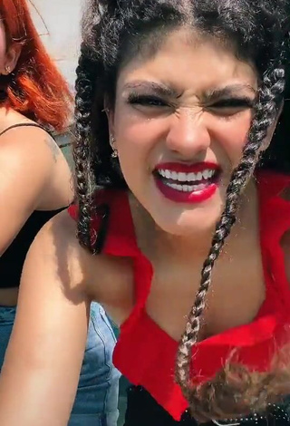 1. Cute Sofia Mata in Red Bikini Top