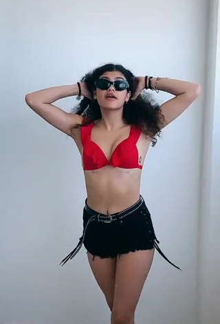 1. Hottie Sofia Mata in Red Bikini Top