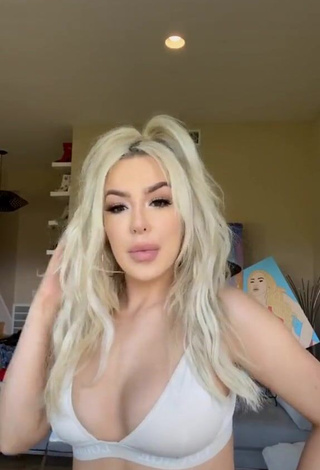 1. Irresistible Tana Mongeau in White Bra