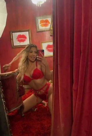 3. Erotic Tana Mongeau in Red Lingerie