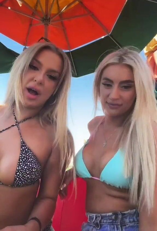 1. Cute Tana Mongeau Shows Cleavage in Bikini Top