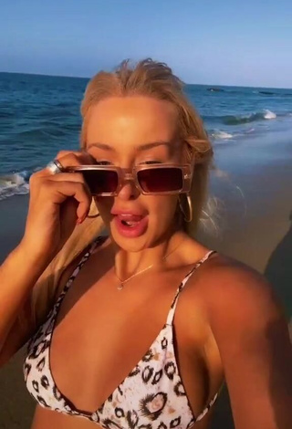 3. Irresistible Tana Mongeau in Bikini Top at the Beach