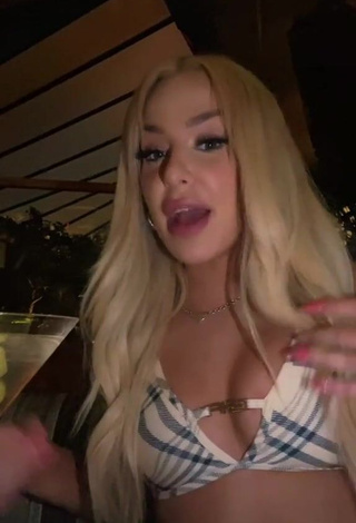 1. Erotic Tana Mongeau Shows Cleavage in Bikini Top