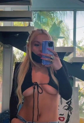 Erotic Tana Mongeau in Hot Top (Underboob)