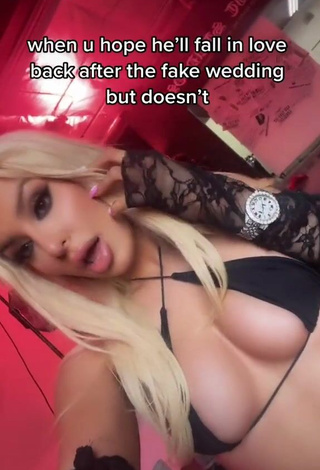 2. Irresistible Tana Mongeau in Black Mini Bikini