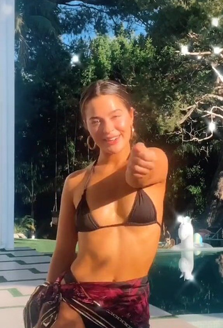 3. Erotic Tessa Brooks in Black Bikini