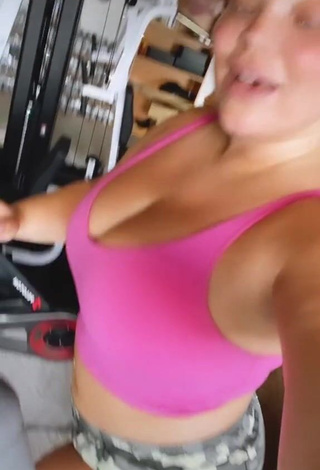 1. Hot Trisha Paytas Shows Cleavage while doing Sports Exercises