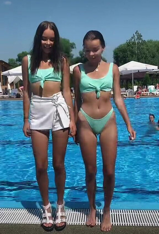 1. Erotic Katia & Nastia in Bikini at the Pool