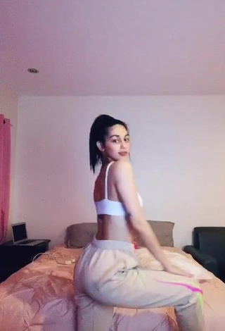 1. Erotic Zeinab Harake in White Crop Top