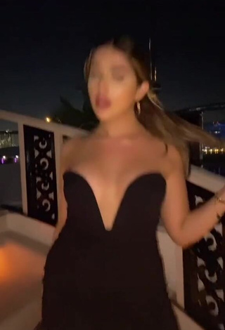 1. Irresistible Amanda Díaz in Black Dress