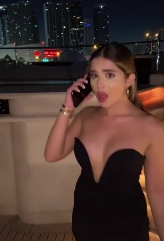 Irresistible Amanda Díaz in Black Dress