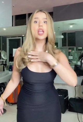 Hot Amanda Díaz in Black Dress