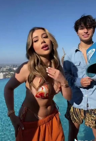 3. Seductive Amanda Díaz in Bikini Top at the Pool