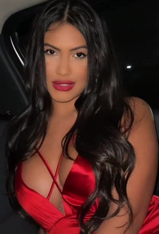 Erotic Ayarla Souza in Red Dress