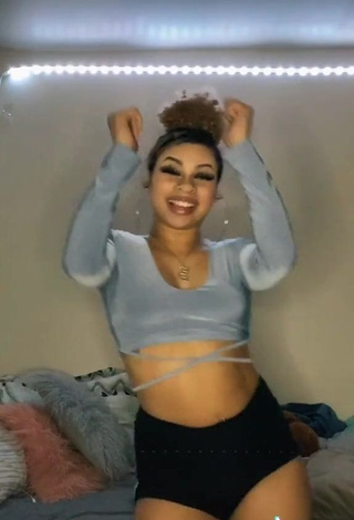 3. Erotic BbygShai in Blue Crop Top