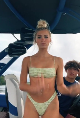 Hot Caroline Gregory in Bikini on a Boat