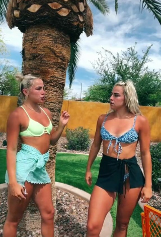 1. Hot Hanna & Haley Cavinder in Bikini Top