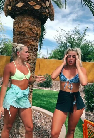 Hot Hanna & Haley Cavinder in Bikini Top